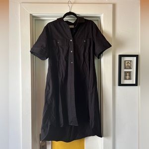 Everlane women’s Poplin Short Sleeve Shirt Dress size Med